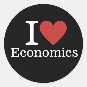 Adesivo Eu ❤️ Economia do Amor para Faculdade/Estudantes