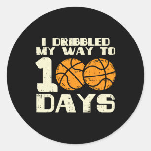 Adesivo Eu Empurrei Meu Caminho 100 Dias De Basquete 100ª