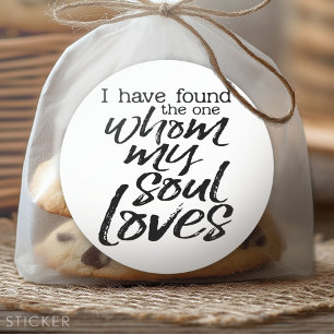 Adesivo Eu encontrei aquele que a minha alma ama