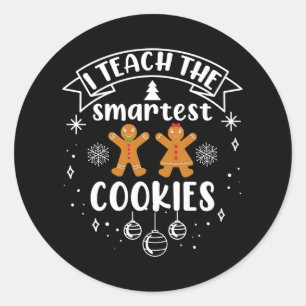 Adesivo Eu Ensino aos Biscoitos Mais Inteligentes Professo