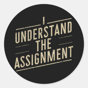 Adesivo Eu entendo a tarefa Vote na Kamala 2024