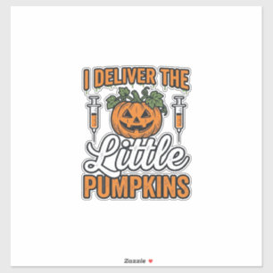 Adesivo Eu Entrego A Enfermeira De Halloween Das Pequenas