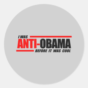 Adesivo Eu era anti-Obama antes que fosse legal