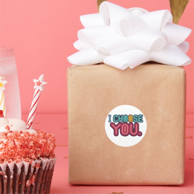 Adesivo "Eu Escolho Você." (Festa)