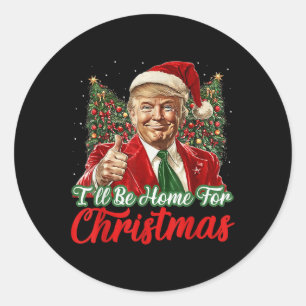 Adesivo Eu Estarei Em Casa No Natal Xmas Trump Pajamas Hol