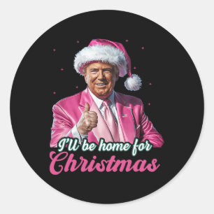 Adesivo Eu Estarei Em Casa Para O Natal Engraçado Xmas Paj