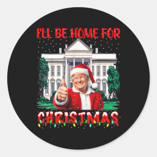 Adesivo Eu Estarei Em Casa Para Papais noeis De Natal Engr