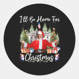 Adesivo Eu Estarei Em Casa Para Papais noeis De Natal Engr