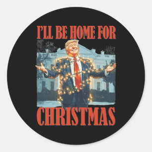 Adesivo Eu Estarei Em Casa Para Papais noeis De Natal Engr