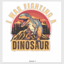 eu estava lutando com um dinossauro, uma ideia eng