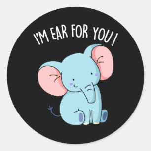 Adesivo Eu Estou Aqui Para Você Elefante Engraçado Trocadi