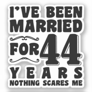 Adesivo Eu Estou Casado Há 44 Anos Casal Correspondente