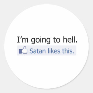 Adesivo Eu estou indo ao inferno