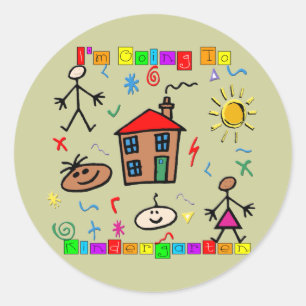 Adesivo Eu estou indo ao jardim de infância