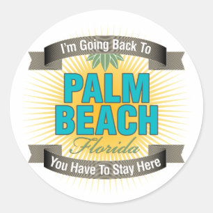 Adesivo Eu estou indo para trás a (o Palm Beach)