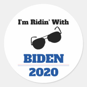 Adesivo Eu estou Ridin' com Biden em 2020