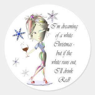 Adesivo Eu estou sonhando do White Christmas, presentes