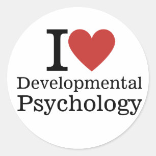 Adesivo Eu ❤️ Estudantes de Psicologia do Desenvolvimento/