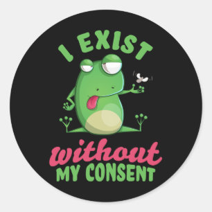 Adesivo Eu Existe Sem Meu Consentimento De Depressão De Sa