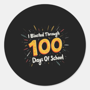 Adesivo Eu Explodi Por 100 Dias De Escola 100º Dia De Chá