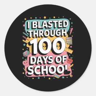 Adesivo Eu Explodi Por 100 Dias De Escola 100º Dia De Chá