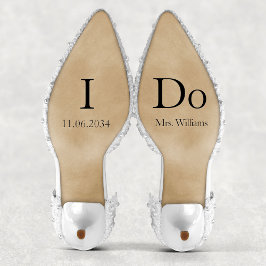 Adesivo Eu faço Calçados de casamento personalizados vinil