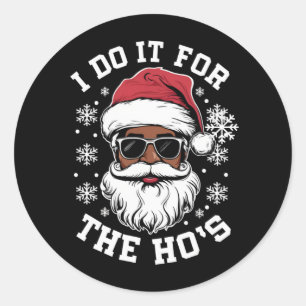 Adesivo Eu Faço Isso Pelas Hos Natal Santa Africano 