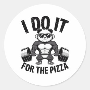 Adesivo Eu Faço Isso Pelo Pizza Barbell Fisiculturistas Cu