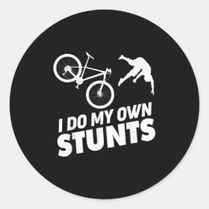 Adesivo Eu Faço Meus Próprios Estunts Engraçado Bicicleta