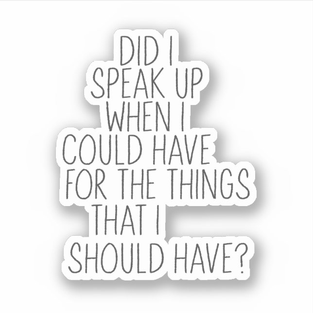 Adesivo Eu Falei? (Frente)