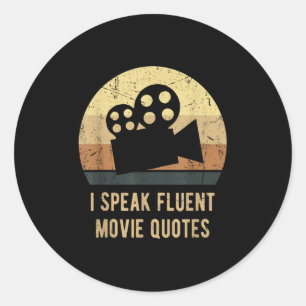 Adesivo Eu Falo Filme Fluente Citações Vintage Engraçado F
