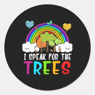 Adesivo Eu Falo Para As Árvores Do Dia Da Terra.
