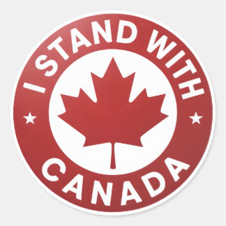 Adesivo Eu fico com o Canadá