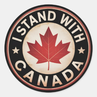 Adesivo Eu fico com o Canadá