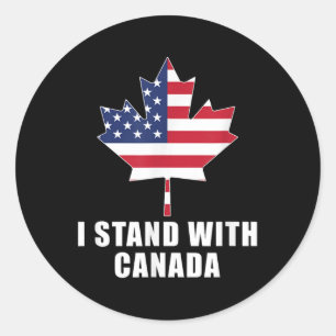 Adesivo Eu fico com o Canadá, América do Canadá, Canadá, b