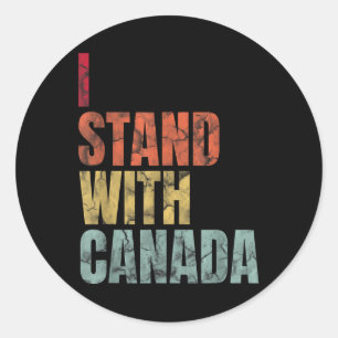 Adesivo Eu Fico Com O Canadá Retro Vintage