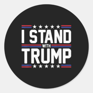 Adesivo Eu Fico Com O Trump American Flag Usa Trump Suppor