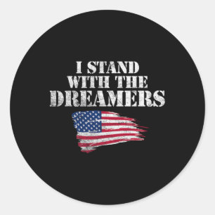 Adesivo Eu Fico Com Os Sonhadores! Pro-daca Pro-dreamer