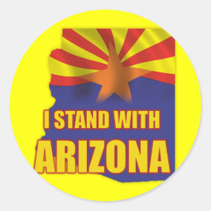 Adesivo Eu fico de Arizona