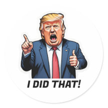"Eu Fiz Isso!" Cartoon Trump