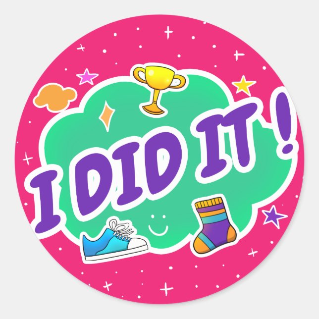 Adesivo Eu Fiz Um Pintor Clássico Redondo (Frente)