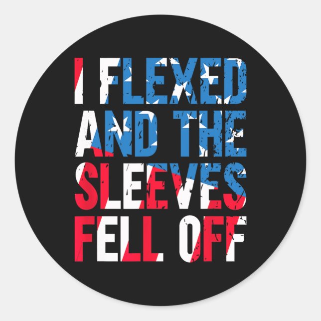 Adesivo Eu Flertei E As Capas Caiu Da Bandeira Americana (Frente)