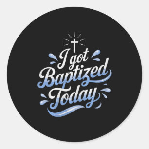 Adesivo Eu Fui Batizado Hoje Design Para Batismo Especial