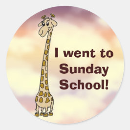 Adesivo Eu fui para o Sunday School Stickers