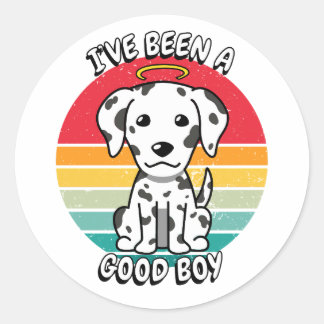 Adesivo Eu fui um bom menino - cão dalmata