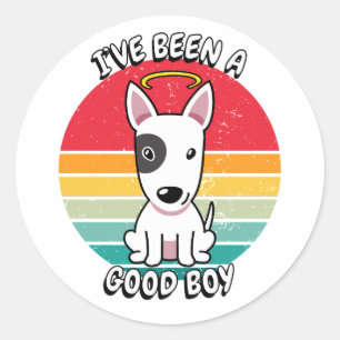 Adesivo Eu fui um bom menino - touro, pavoroso cão