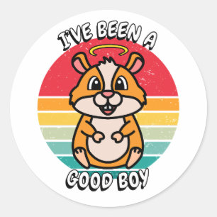 Adesivo Eu fui um bom rapaz - hamster