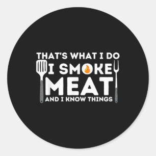 Adesivo Eu Fumo Carne E Sei Coisas Churrasco Barbecue Fuma
