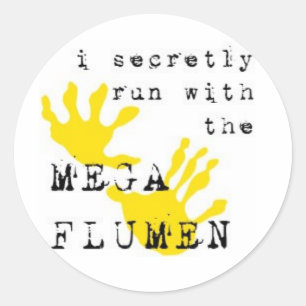 Adesivo Eu funciono secreta com o FLUMEN MEGA