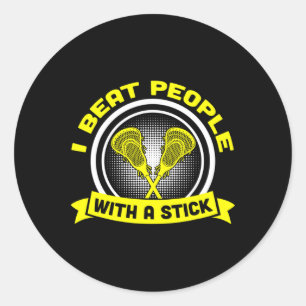 Adesivo Eu Ganhei Pessoas Com Um Presente De Lacrosse Engr